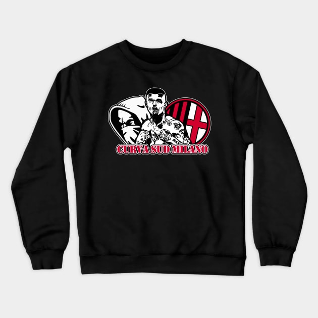 Curva sud milano Crewneck Sweatshirt by lounesartdessin